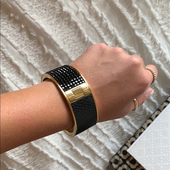 Swarovski // Black & Gold Bangle - Picture 3 of 7